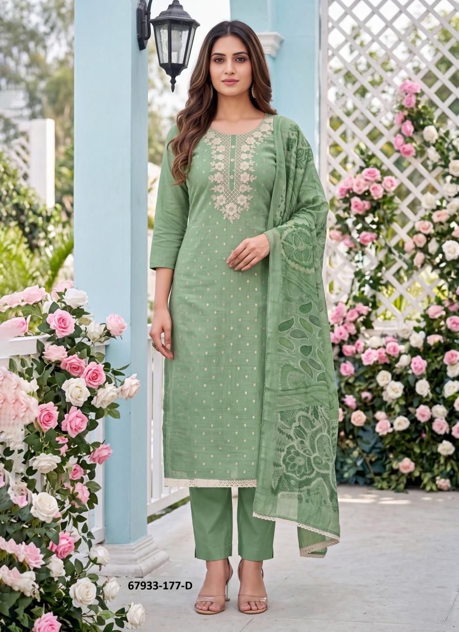 SAJNA - Catalog # 67933 (Set of 4 Readymade Salwar Suits)