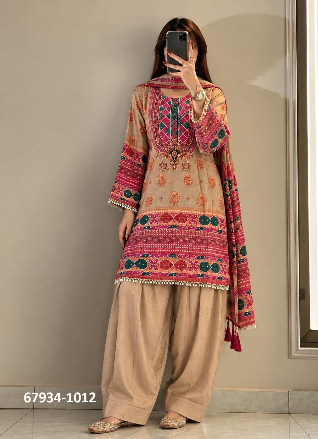 HANSIKHA - Catalog # 67934 (Set of 4 SIZE-SETS [Readymade Salwar Suits])