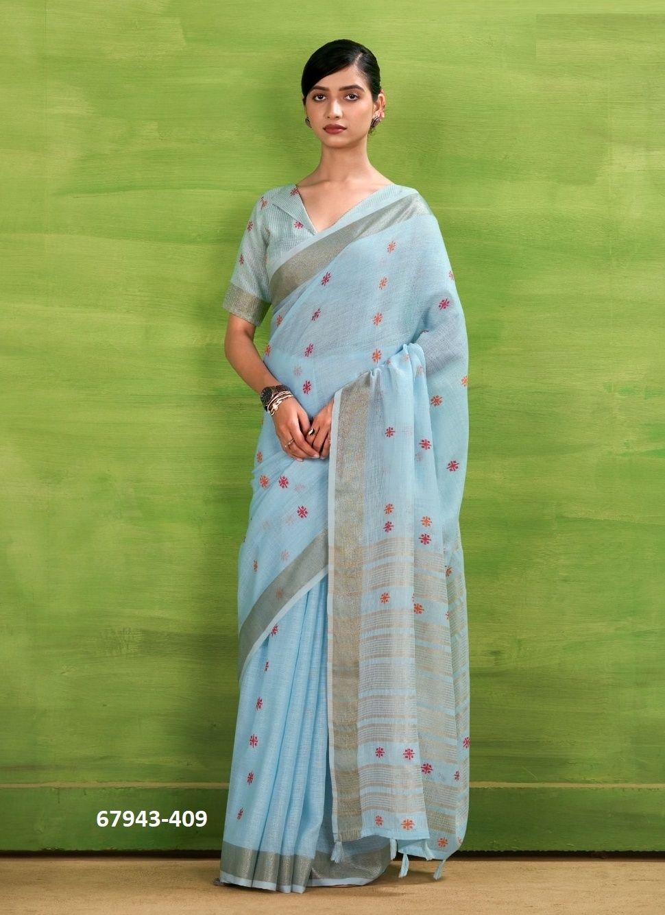 SUNWAY - Catalog # 67943 (Set of 5 Sarees) SUNWAY - Catalog # 67943 (Set of 5 Sarees)