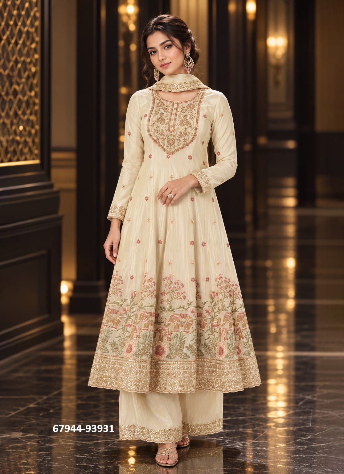 ADVAIT - Catalog # 67944 (Set of 2 Readymade Salwar Suits) ADVAIT - Catalog # 67944 (Set of 2 Readymade Salwar Suits)