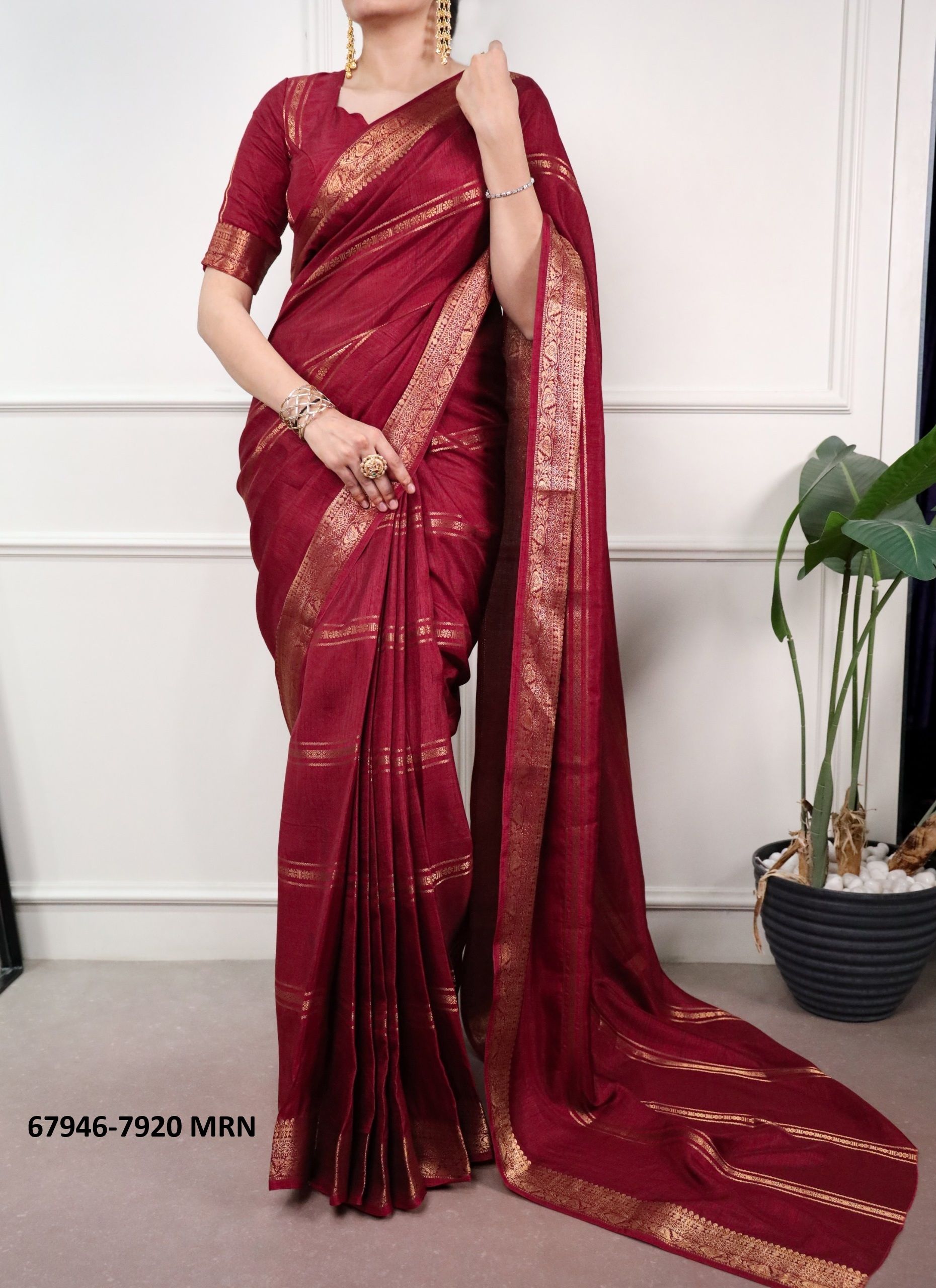SUNSET - Catalog # 67946 (Set of 6 Sarees) SUNSET - Catalog # 67946 (Set of 6 Sarees)