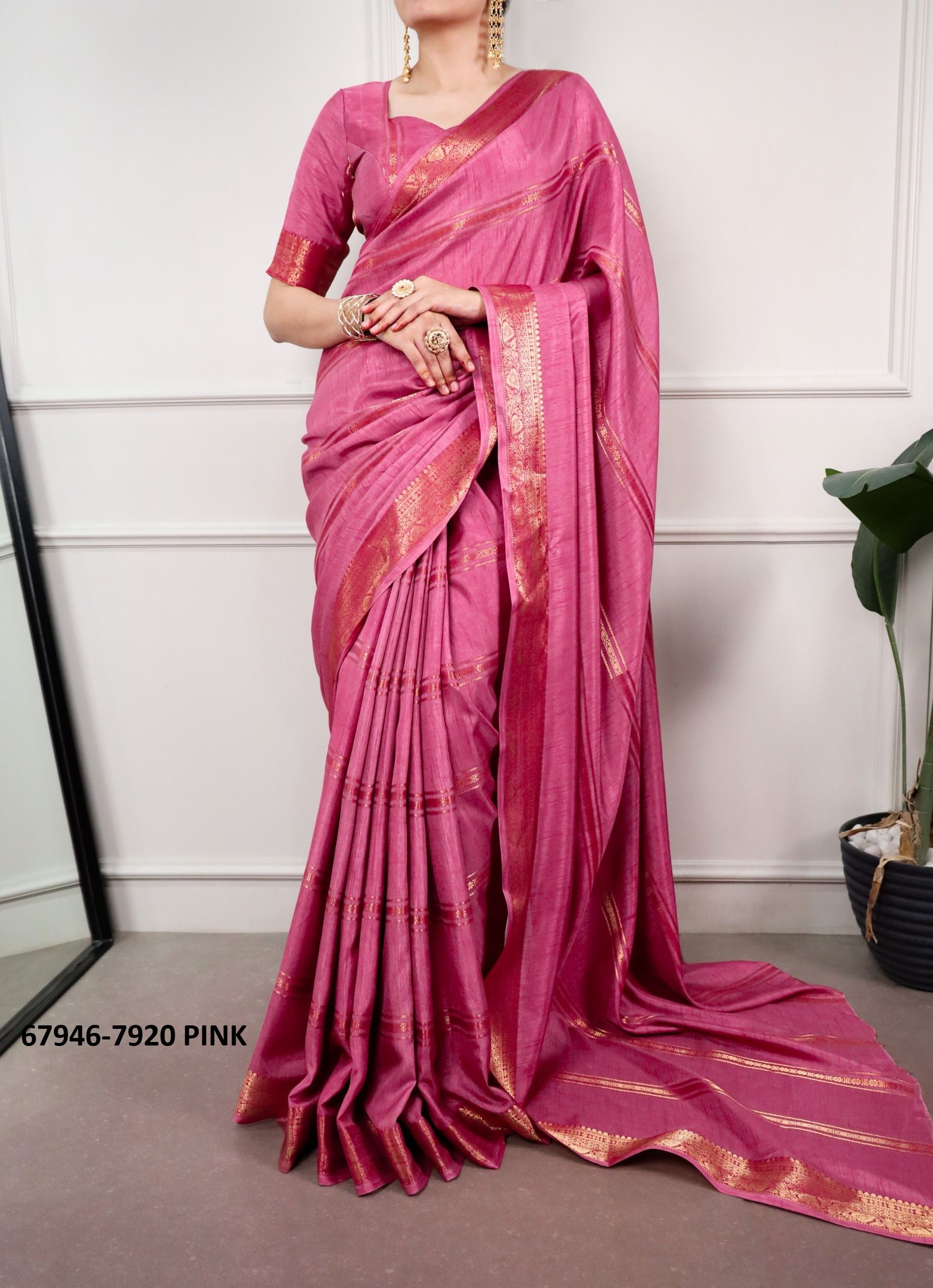 SUNSET - Catalog # 67946 (Set of 6 Sarees) SUNSET - Catalog # 67946 (Set of 6 Sarees)
