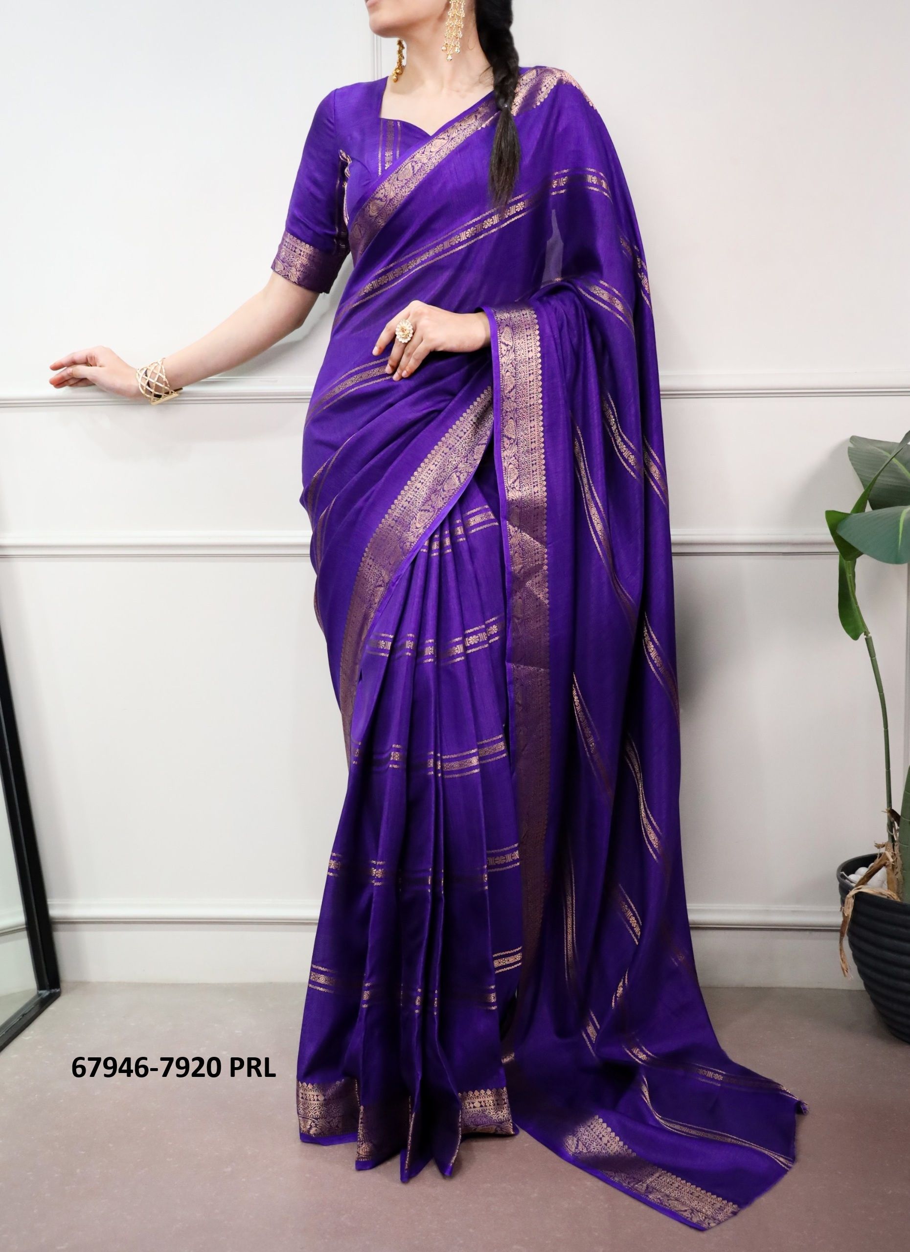 SUNSET - Catalog # 67946 (Set of 6 Sarees) SUNSET - Catalog # 67946 (Set of 6 Sarees)