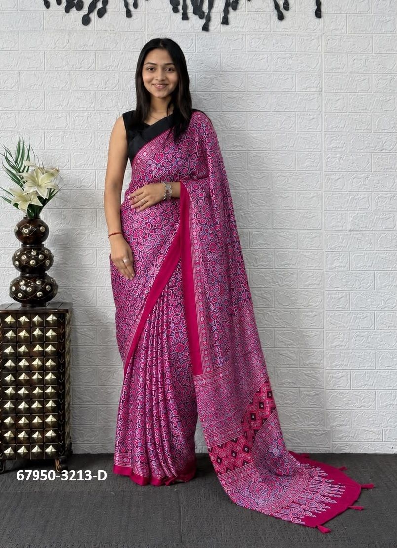 JAPAN SATIN - Catalog # 67950 (Set of 6 Sarees) JAPAN SATIN - Catalog # 67950 (Set of 6 Sarees)