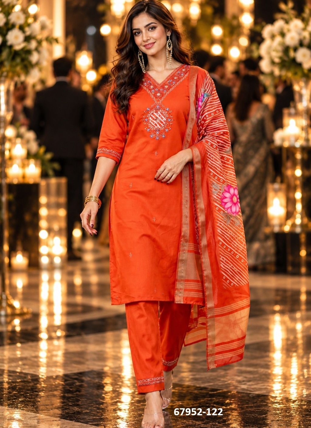 FIRANGI PAANI - Catalog # 67952 (Set of 3 Readymade Salwar Suits)