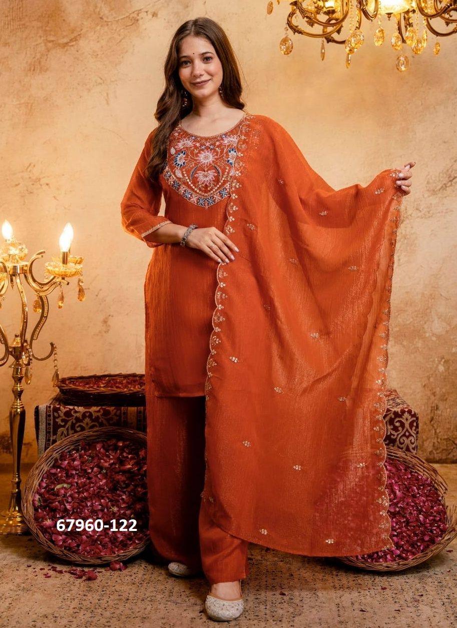 CRUNCHY CODING - Catalog # 67960 (Set of 2 Readymade Salwar Suits)