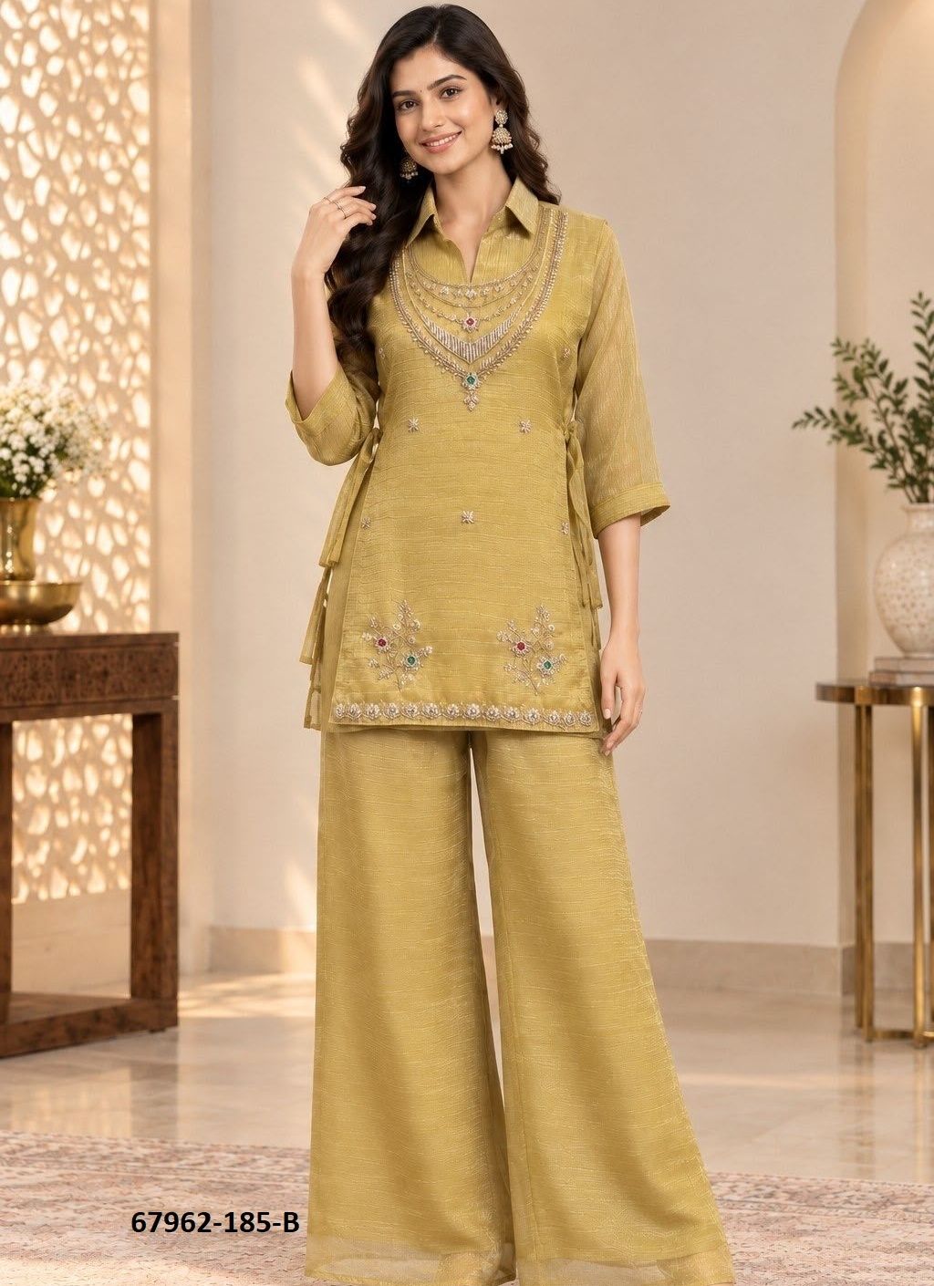SHRUG QUEEN - Catalog # 67962 (Set of 3 Indo-Western Outfits) SHRUG QUEEN - Catalog # 67962 (Set of 3 Indo-Western Outfits)
