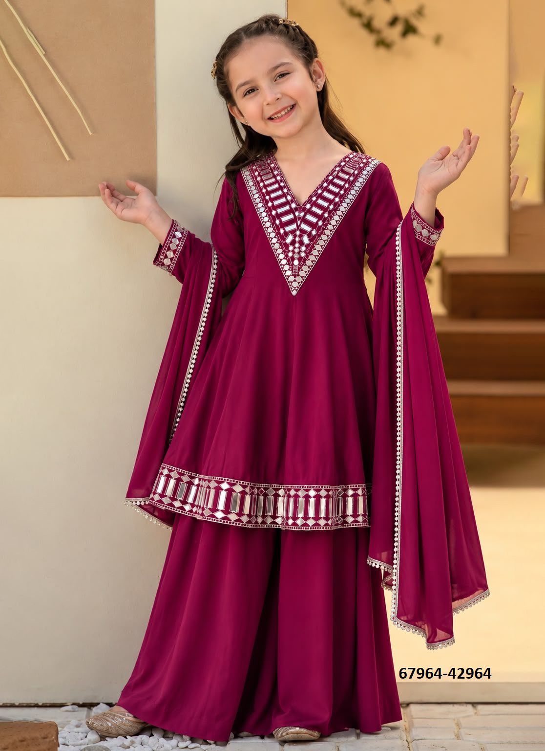 KIDS - DESI - Catalog # 67964 (Set of 2 Readymade Salwar Suits) KIDS - DESI - Catalog # 67964 (Set of 2 Readymade Salwar Suits)