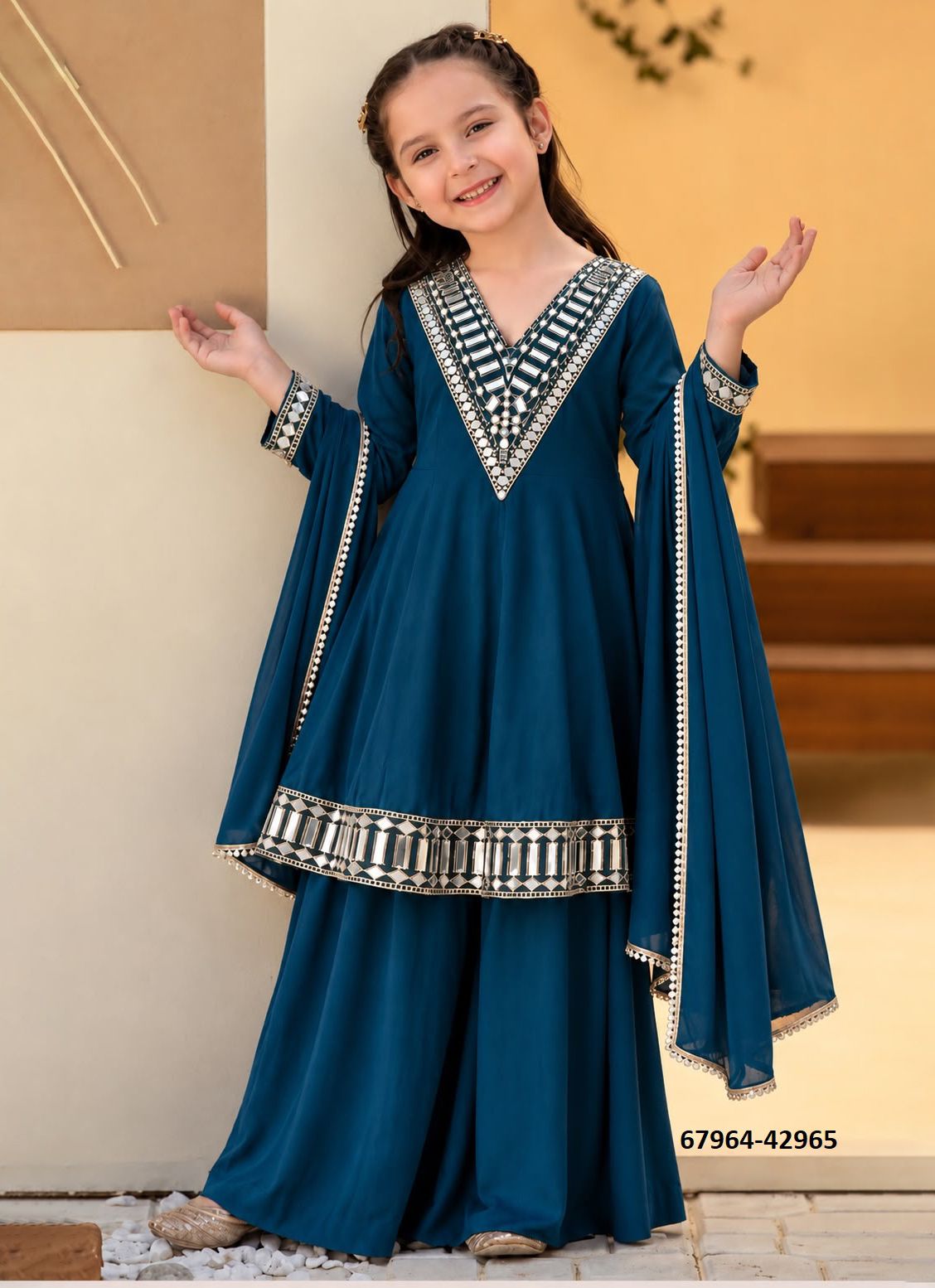 KIDS - DESI - Catalog # 67964 (Set of 2 Readymade Salwar Suits) KIDS - DESI - Catalog # 67964 (Set of 2 Readymade Salwar Suits)