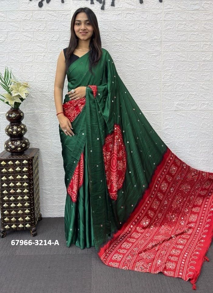 JAPAN AJRAKH MIRRIR - Catalog # 67966 (Set of 6 Sarees) JAPAN AJRAKH MIRRIR - Catalog # 67966 (Set of 6 Sarees)