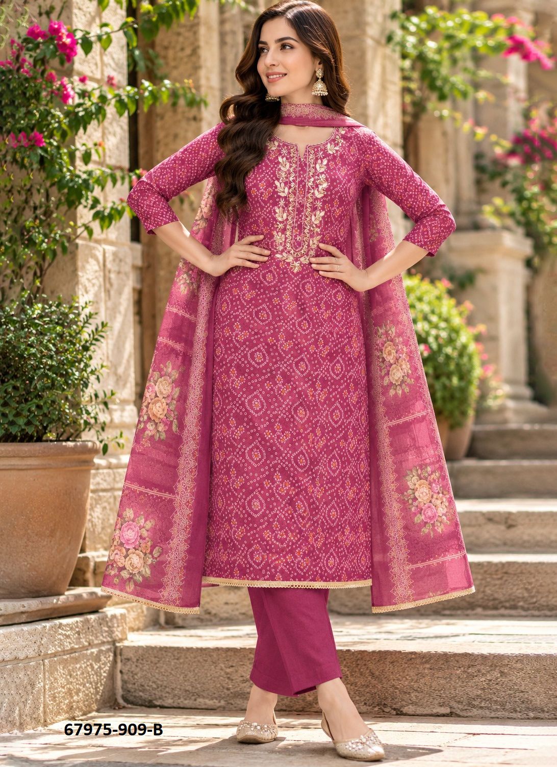 BHAVNATH - Catalog # 67975 (Set of 4 Readymade Salwar Suits) BHAVNATH - Catalog # 67975 (Set of 4 Readymade Salwar Suits)