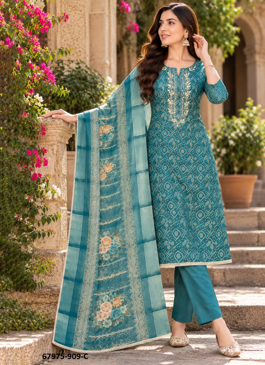 BHAVNATH - Catalog # 67975 (Set of 4 Readymade Salwar Suits) BHAVNATH - Catalog # 67975 (Set of 4 Readymade Salwar Suits)