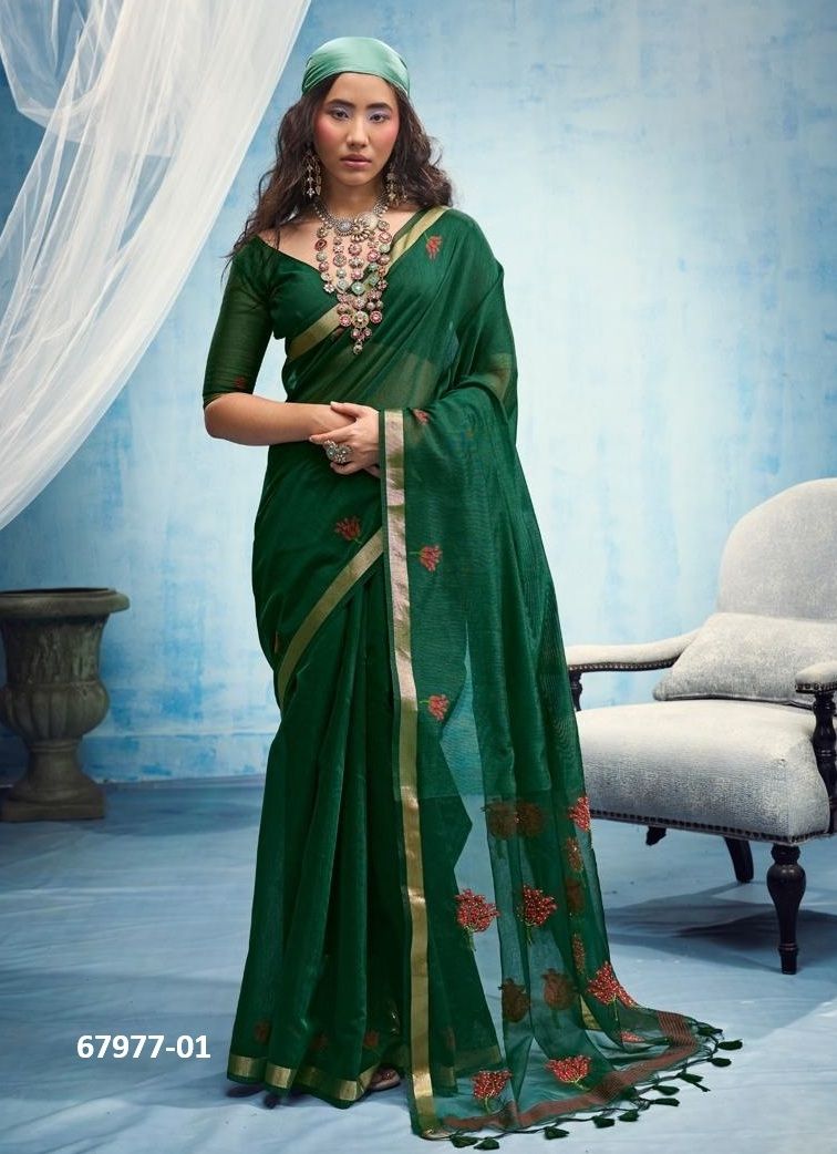 HANDWORK & HAND WOVEN - Catalog # 67977 (Set of 6 Sarees) HANDWORK & HAND WOVEN - Catalog # 67977 (Set of 6 Sarees)