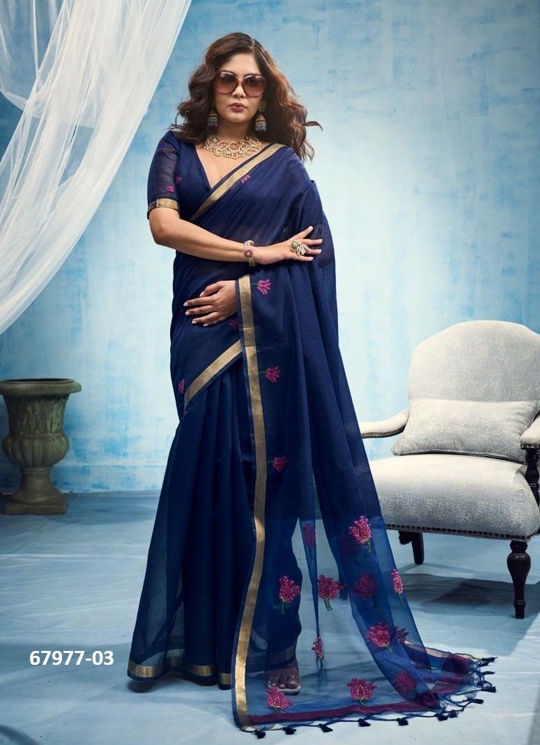 HANDWORK & HAND WOVEN - Catalog # 67977 (Set of 6 Sarees) HANDWORK & HAND WOVEN - Catalog # 67977 (Set of 6 Sarees)