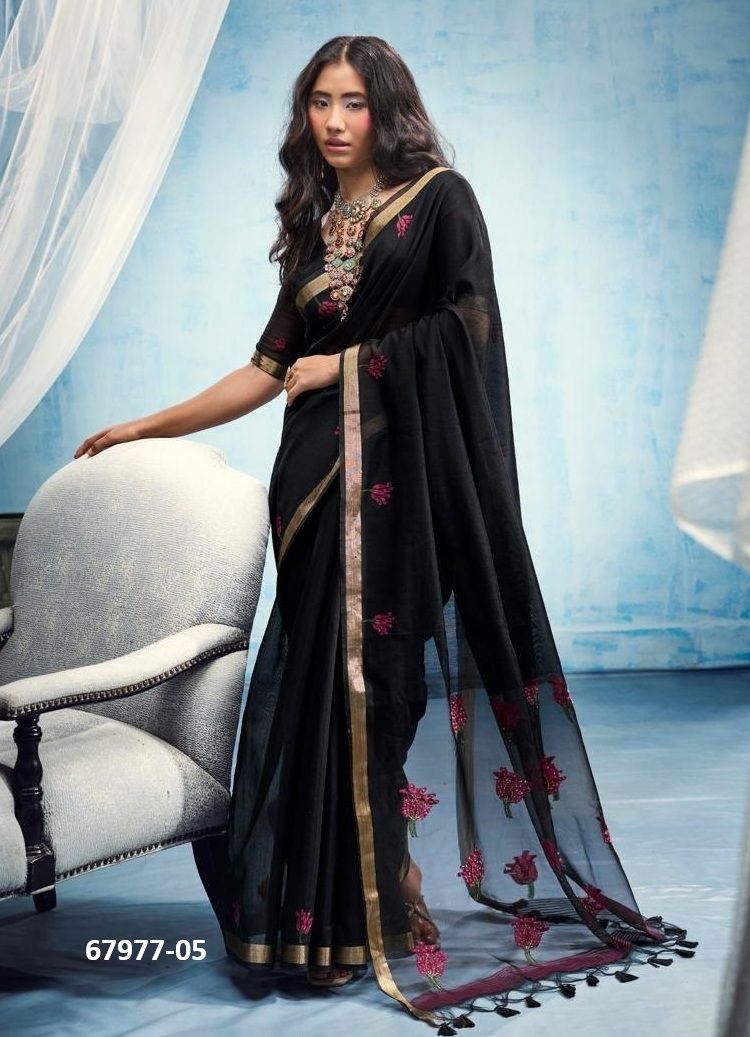 HANDWORK & HAND WOVEN - Catalog # 67977 (Set of 6 Sarees) HANDWORK & HAND WOVEN - Catalog # 67977 (Set of 6 Sarees)