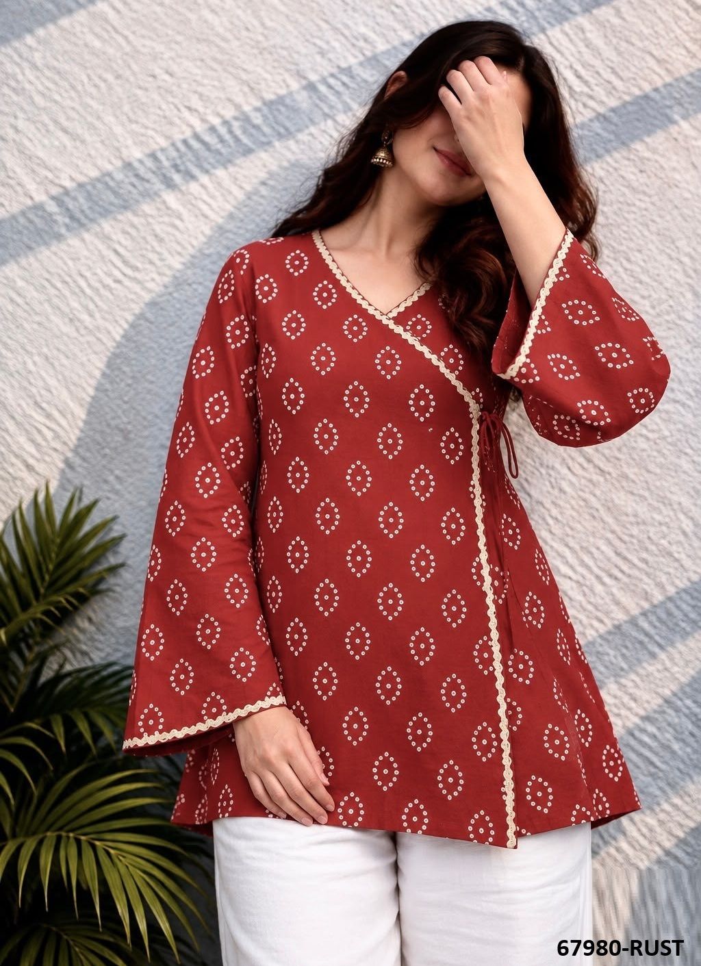 ADDALENE - Catalog # 67980 (Set of 6 Readymade Women's Kurtis / Tops) ADDALENE - Catalog # 67980 (Set of 6 Readymade Women's Kurtis / Tops)