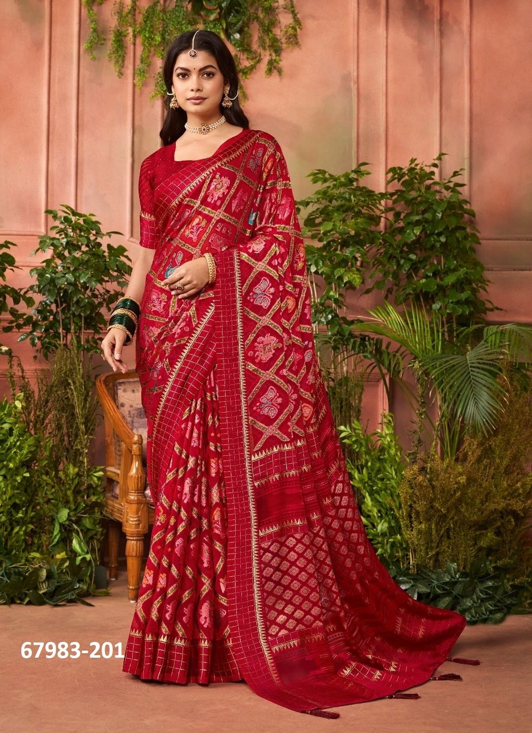BRASSO PATOLA - Catalog # 67983 (Set of 8 Sarees) BRASSO PATOLA - Catalog # 67983 (Set of 8 Sarees)