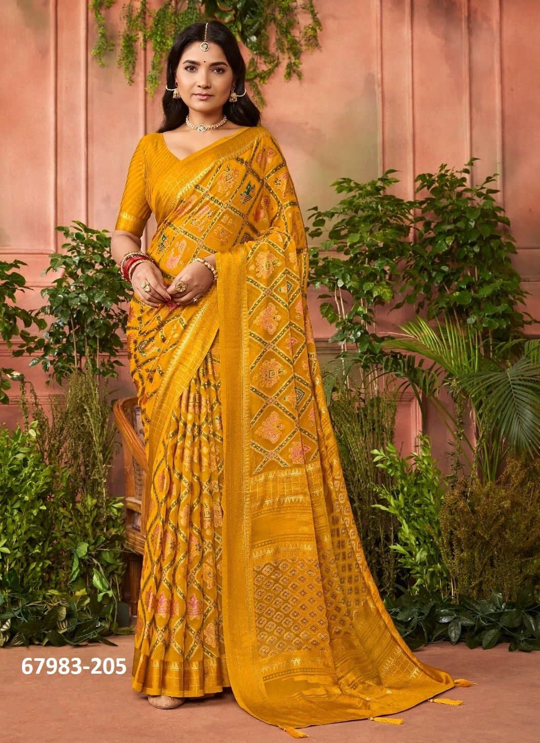 BRASSO PATOLA - Catalog # 67983 (Set of 8 Sarees) BRASSO PATOLA - Catalog # 67983 (Set of 8 Sarees)