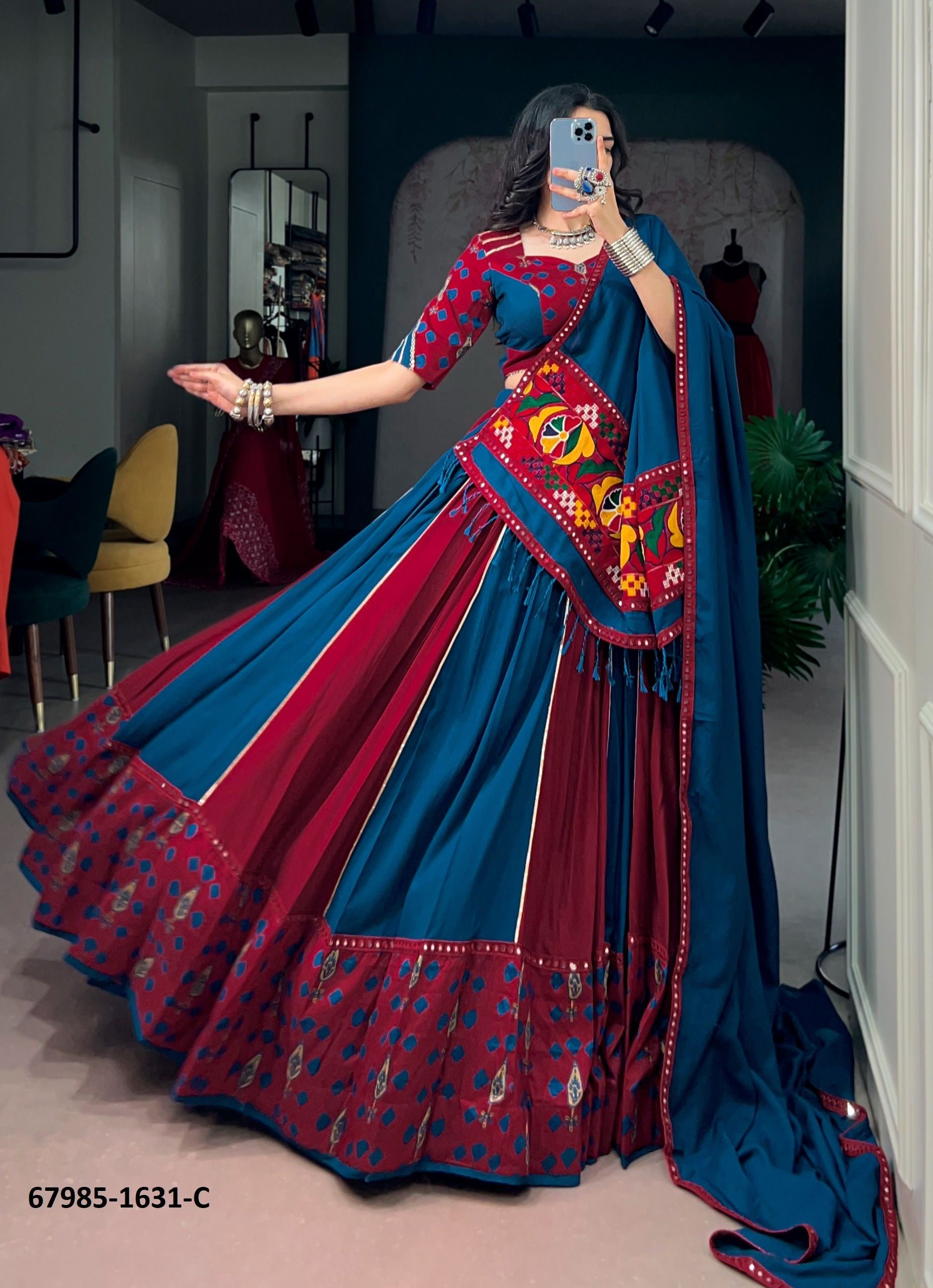 DHURANDHAR - Catalog # 67985 (Set of 3 Readymade Lehengas) DHURANDHAR - Catalog # 67985 (Set of 3 Readymade Lehengas)