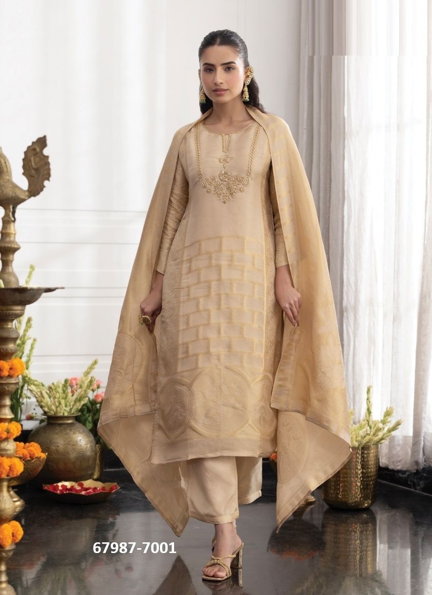 SILK ANATOMY - Catalog # 67987 (Set of 5 Readymade Salwar Suits) SILK ANATOMY - Catalog # 67987 (Set of 5 Readymade Salwar Suits)