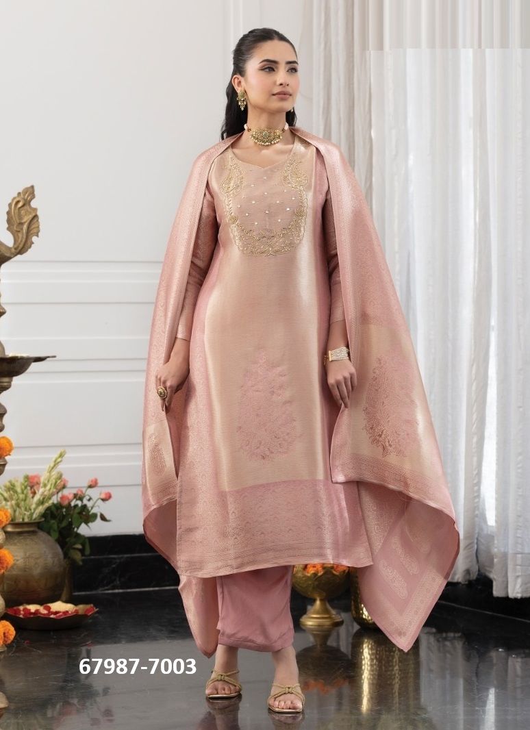 SILK ANATOMY - Catalog # 67987 (Set of 5 Readymade Salwar Suits) SILK ANATOMY - Catalog # 67987 (Set of 5 Readymade Salwar Suits)
