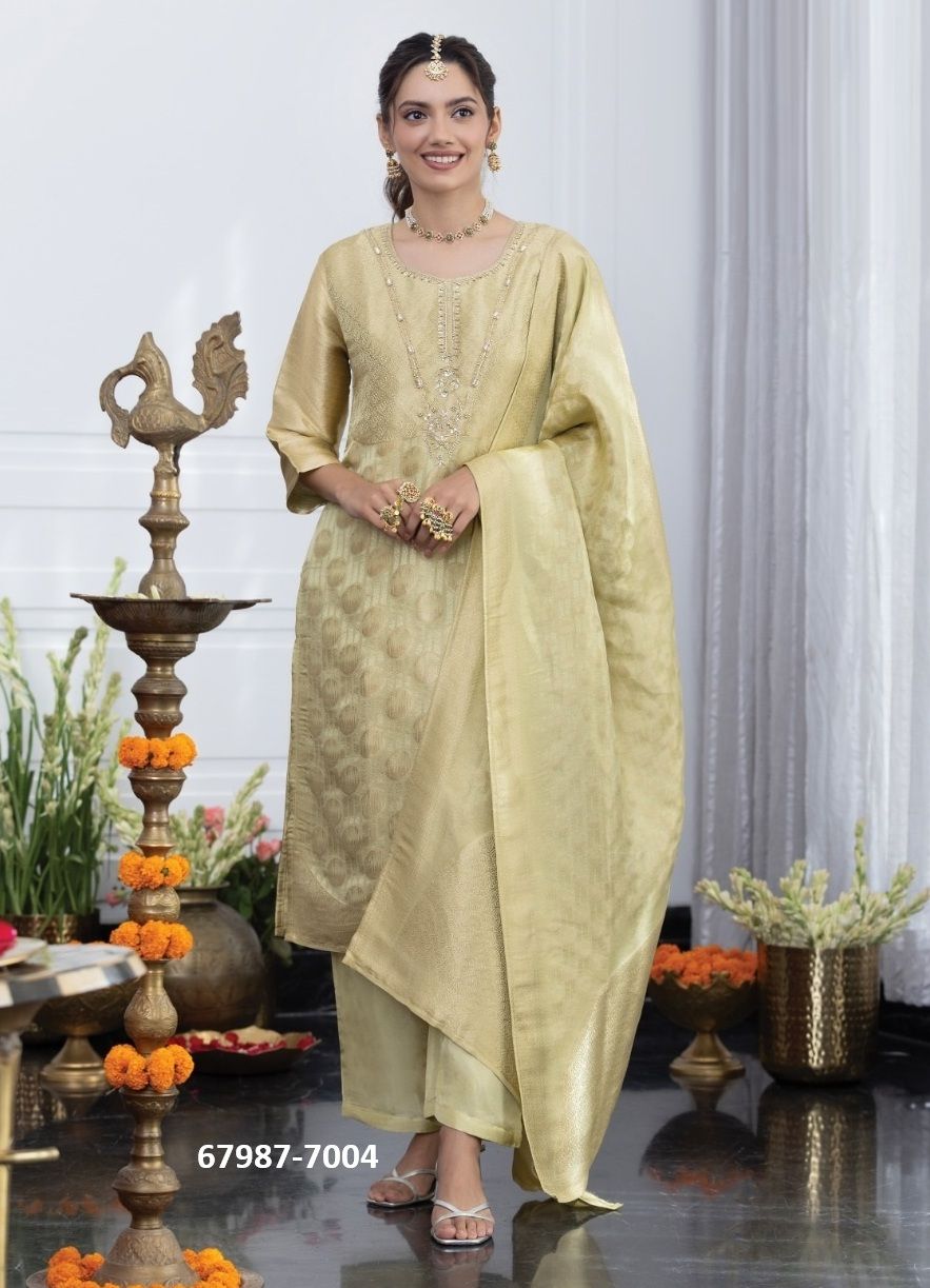 SILK ANATOMY - Catalog # 67987 (Set of 5 Readymade Salwar Suits) SILK ANATOMY - Catalog # 67987 (Set of 5 Readymade Salwar Suits)