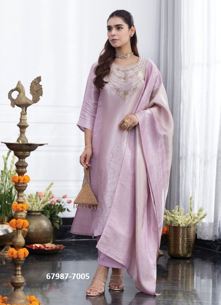 SILK ANATOMY - Catalog # 67987 (Set of 5 Readymade Salwar Suits) SILK ANATOMY - Catalog # 67987 (Set of 5 Readymade Salwar Suits)