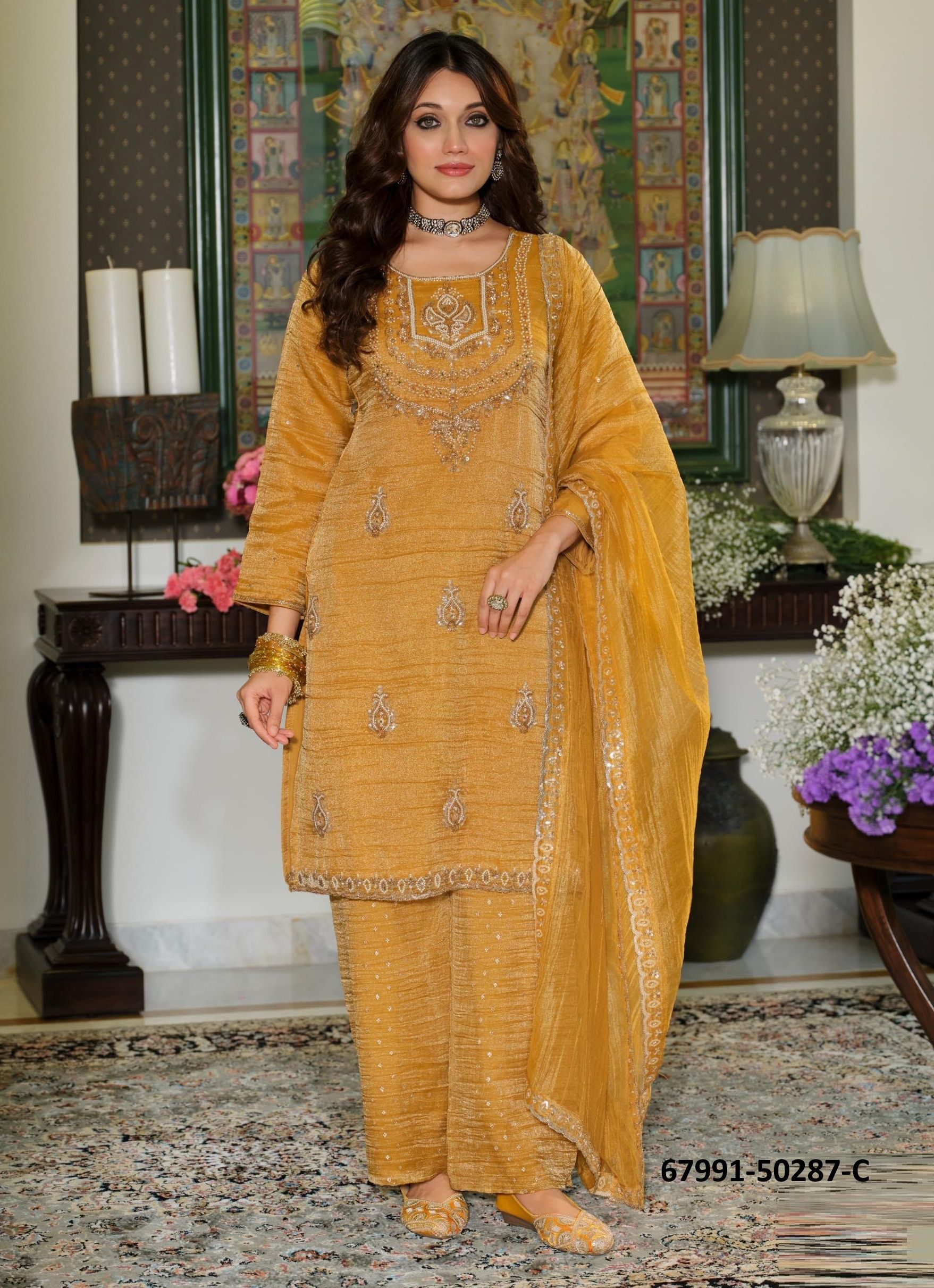 REFLECTION - Catalog # 67991 (Set of 5 SIZE-SETS [Readymade Salwar Suits])