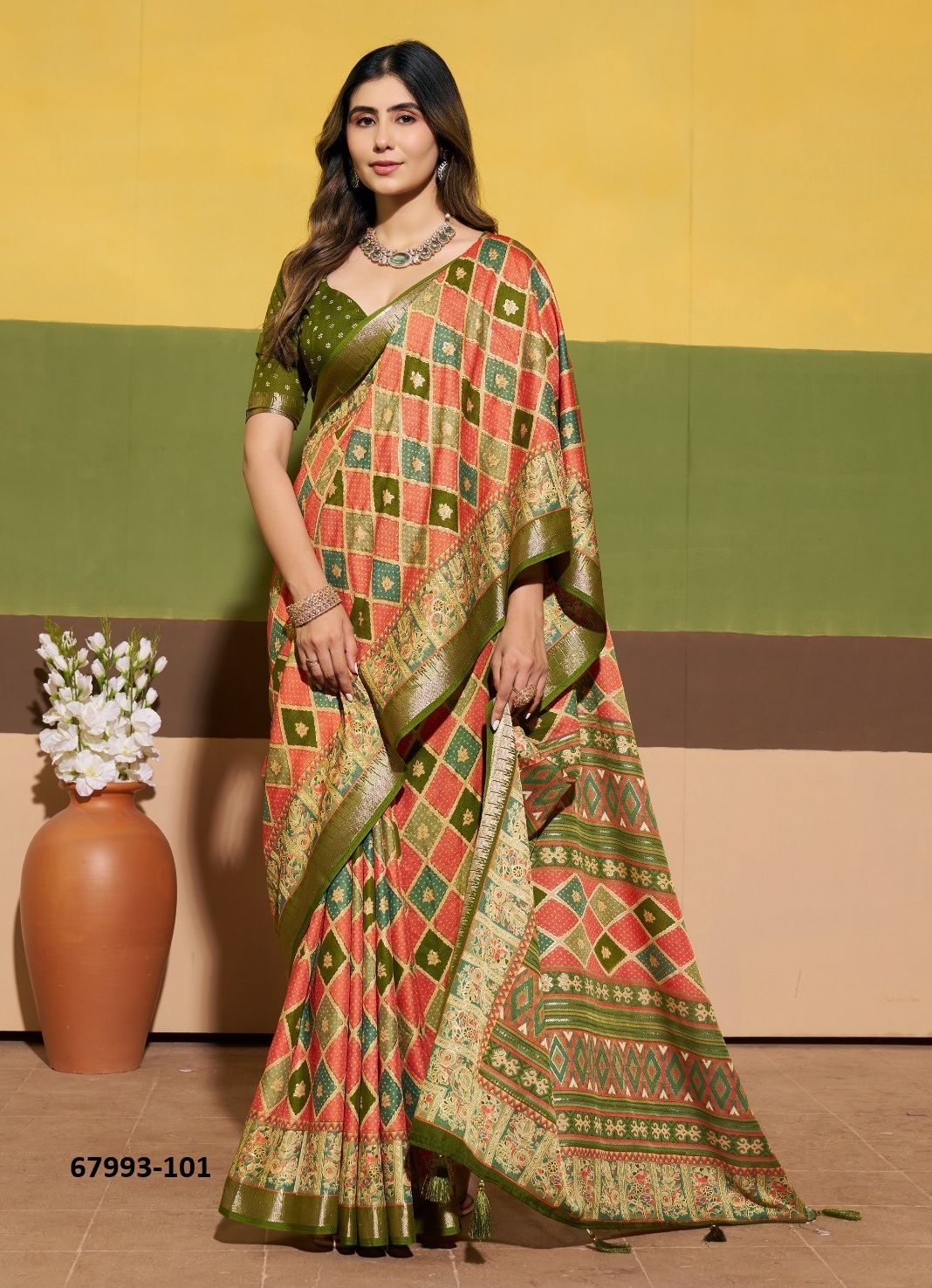 EVEREST - Catalog # 67993 (Set of 6 Sarees) EVEREST - Catalog # 67993 (Set of 6 Sarees)