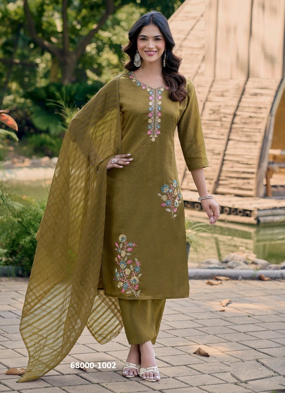 SAMANTHA 1 - Catalog # 68000 (Set of 6 Readymade Salwar Suits)
