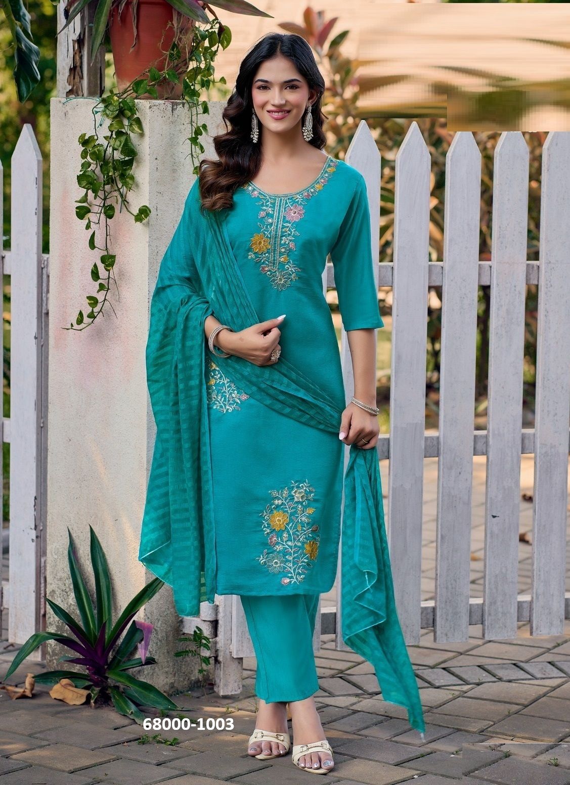 SAMANTHA 1 - Catalog # 68000 (Set of 6 Readymade Salwar Suits)