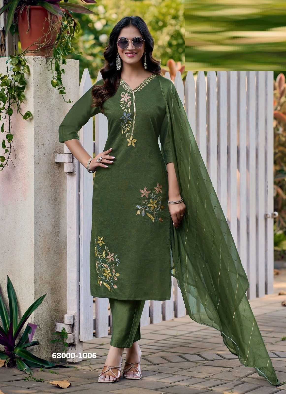 SAMANTHA 1 - Catalog # 68000 (Set of 6 Readymade Salwar Suits)