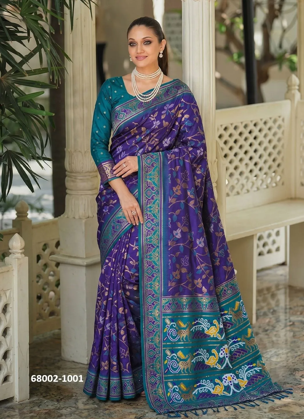 ZAMA ZAM - Catalog # 68002 (Set of 8 Sarees) - Elegant and Stylish
