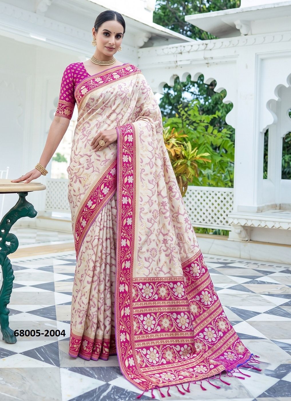 ZAMNA - Catalog # 68005 (Set of 8 Sarees) ZAMNA - Catalog # 68005 (Set of 8 Sarees)