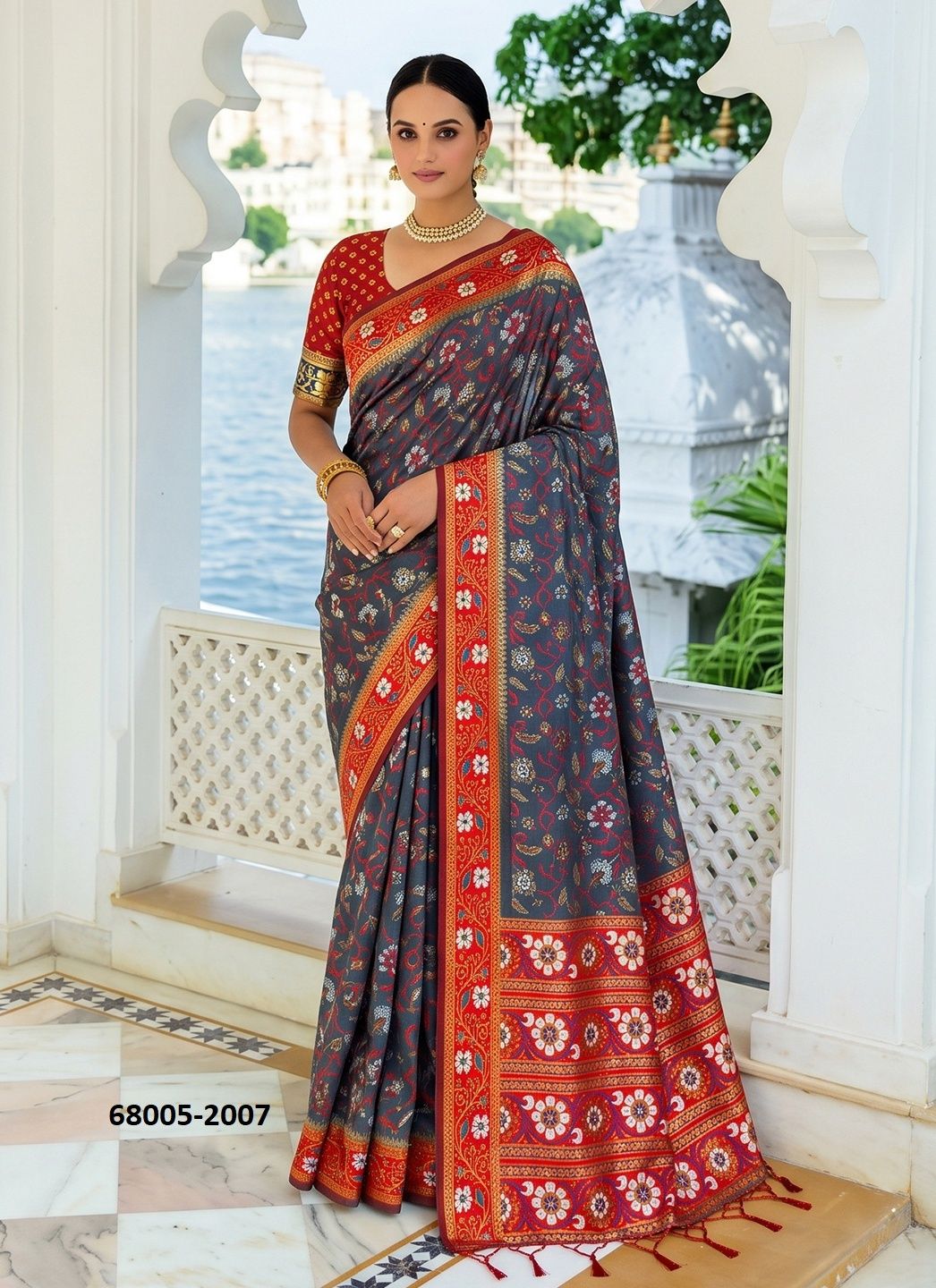 ZAMNA - Catalog # 68005 (Set of 8 Sarees) ZAMNA - Catalog # 68005 (Set of 8 Sarees)