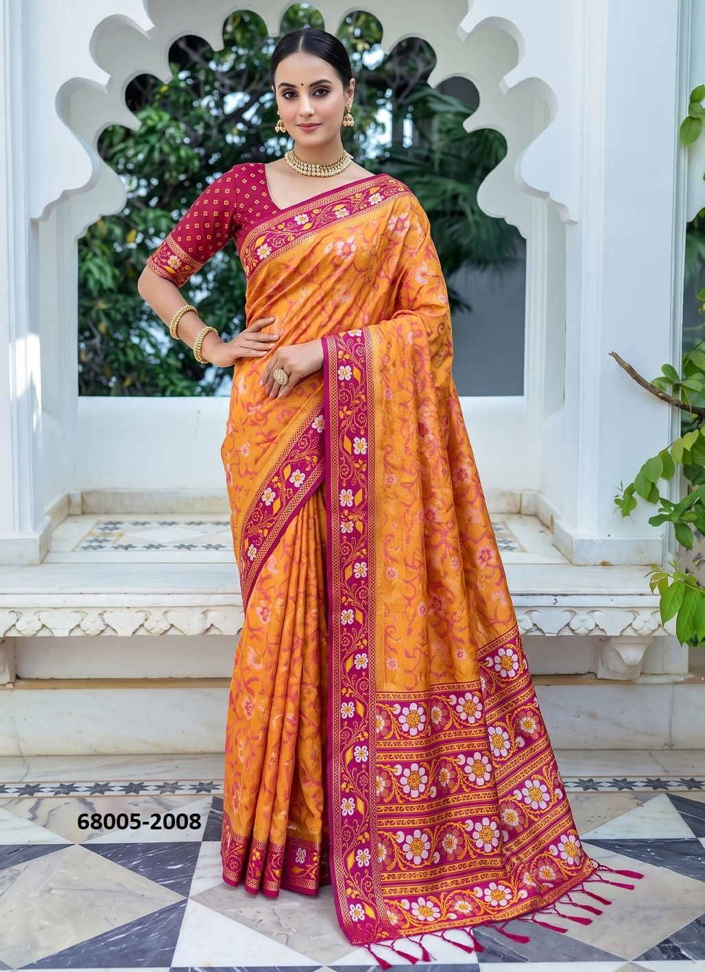 ZAMNA - Catalog # 68005 (Set of 8 Sarees) ZAMNA - Catalog # 68005 (Set of 8 Sarees)