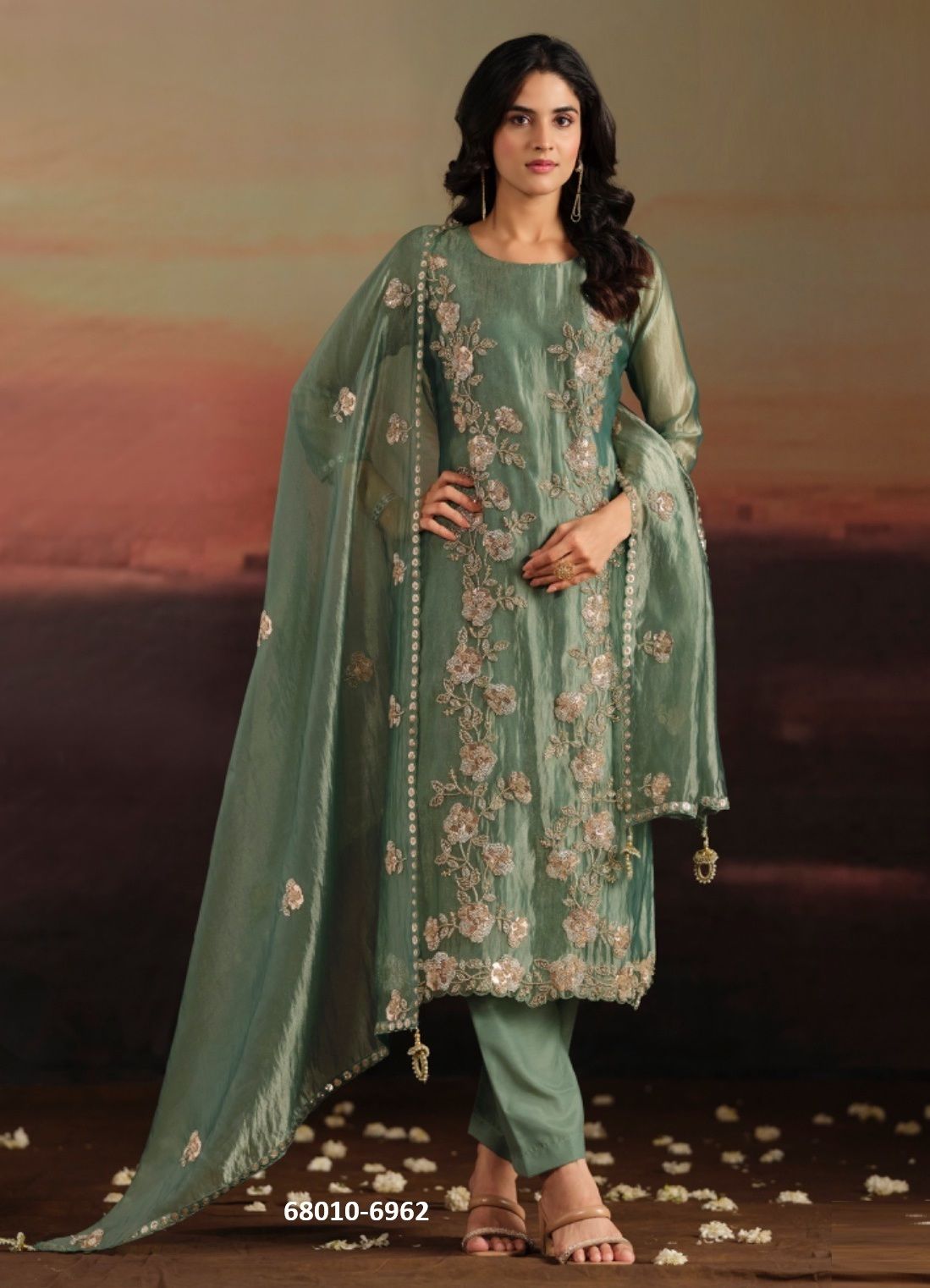 AISHWARYA - Catalog # 68010 (Set of 6 Readymade Salwar Suits) AISHWARYA - Catalog # 68010 (Set of 6 Readymade Salwar Suits)