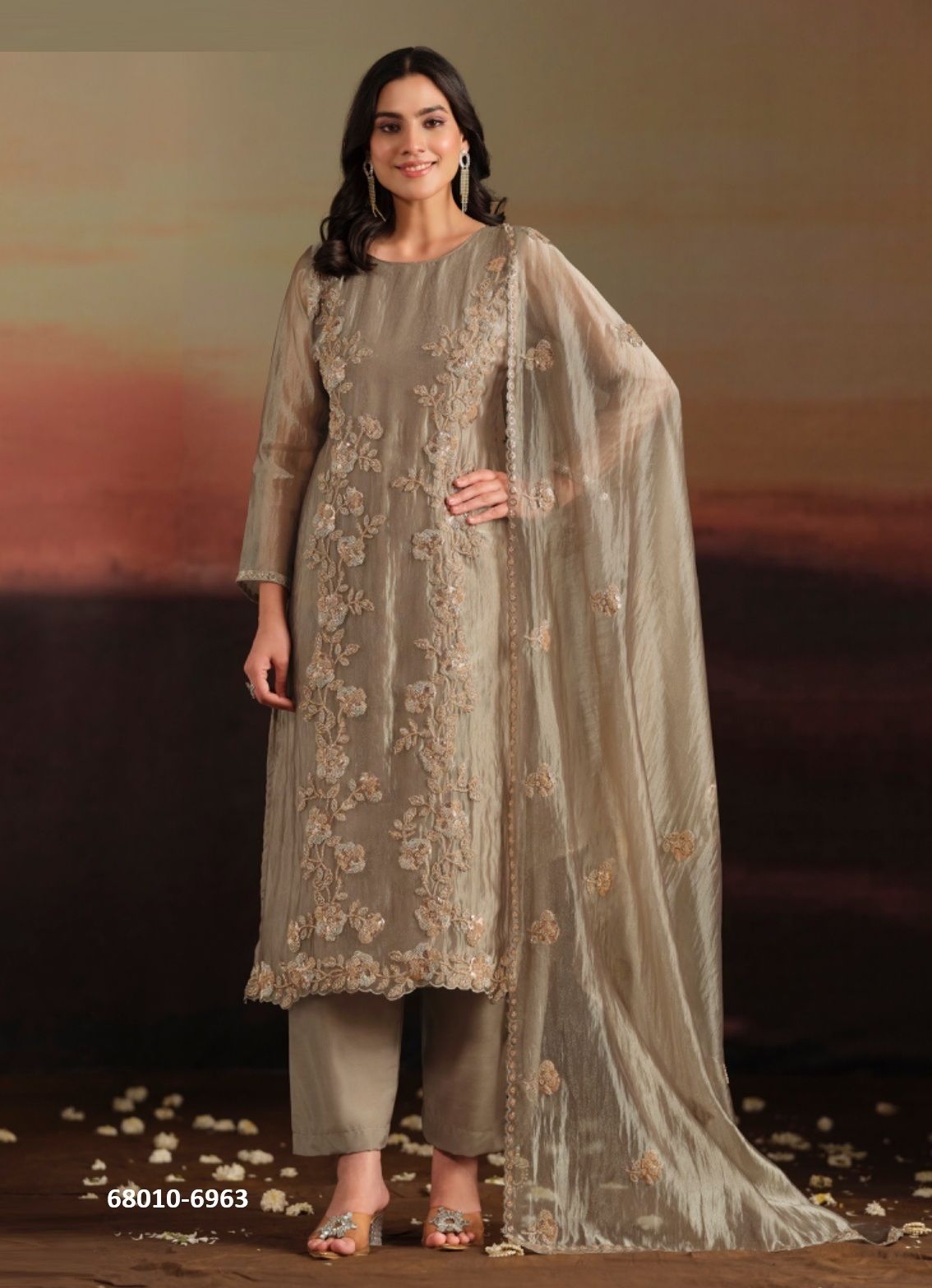 AISHWARYA - Catalog # 68010 (Set of 6 Readymade Salwar Suits) AISHWARYA - Catalog # 68010 (Set of 6 Readymade Salwar Suits)