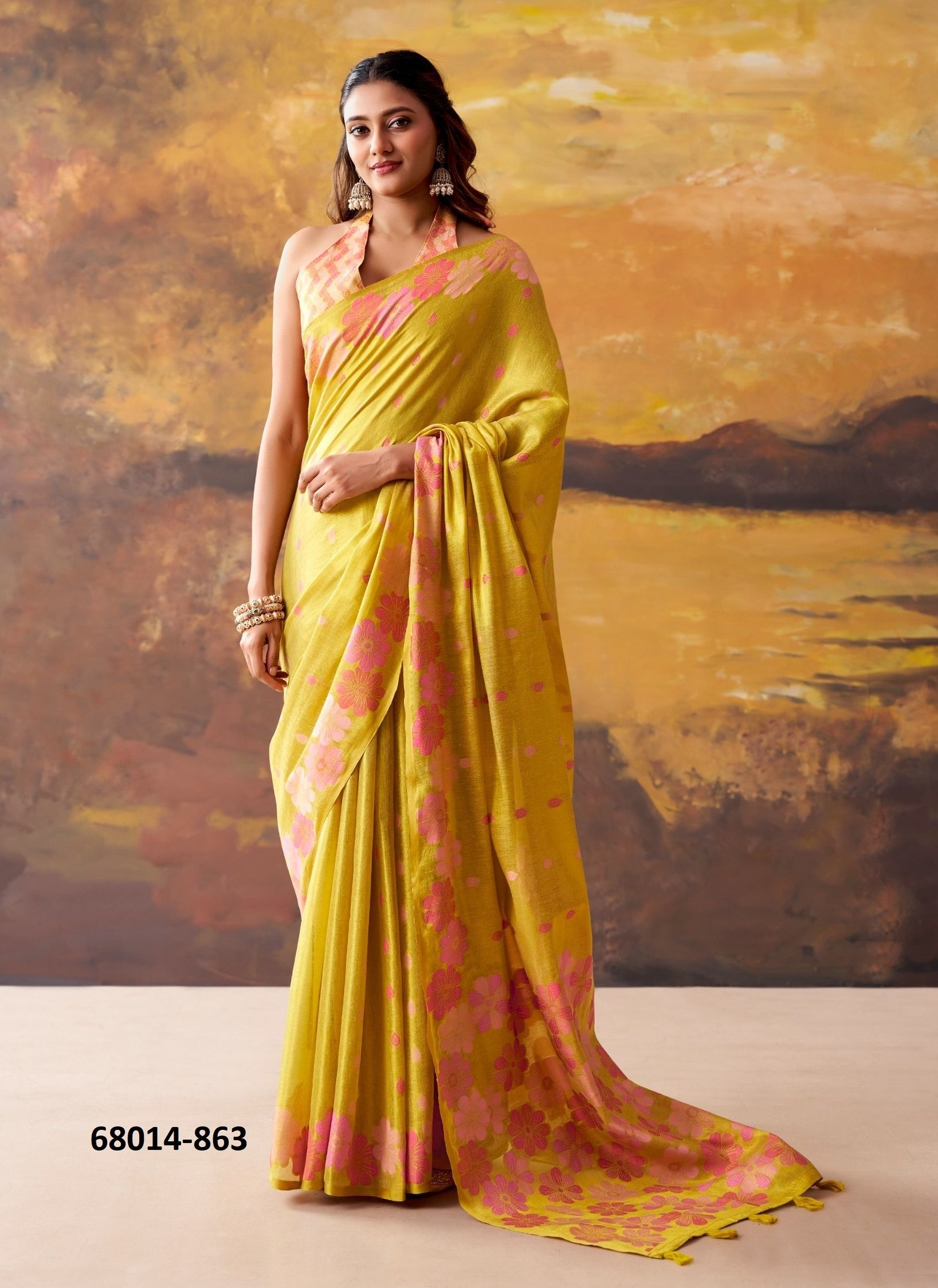 BLOOMING DALE - Catalog # 68014 (Set of 6 Sarees) BLOOMING DALE - Catalog # 68014 (Set of 6 Sarees)