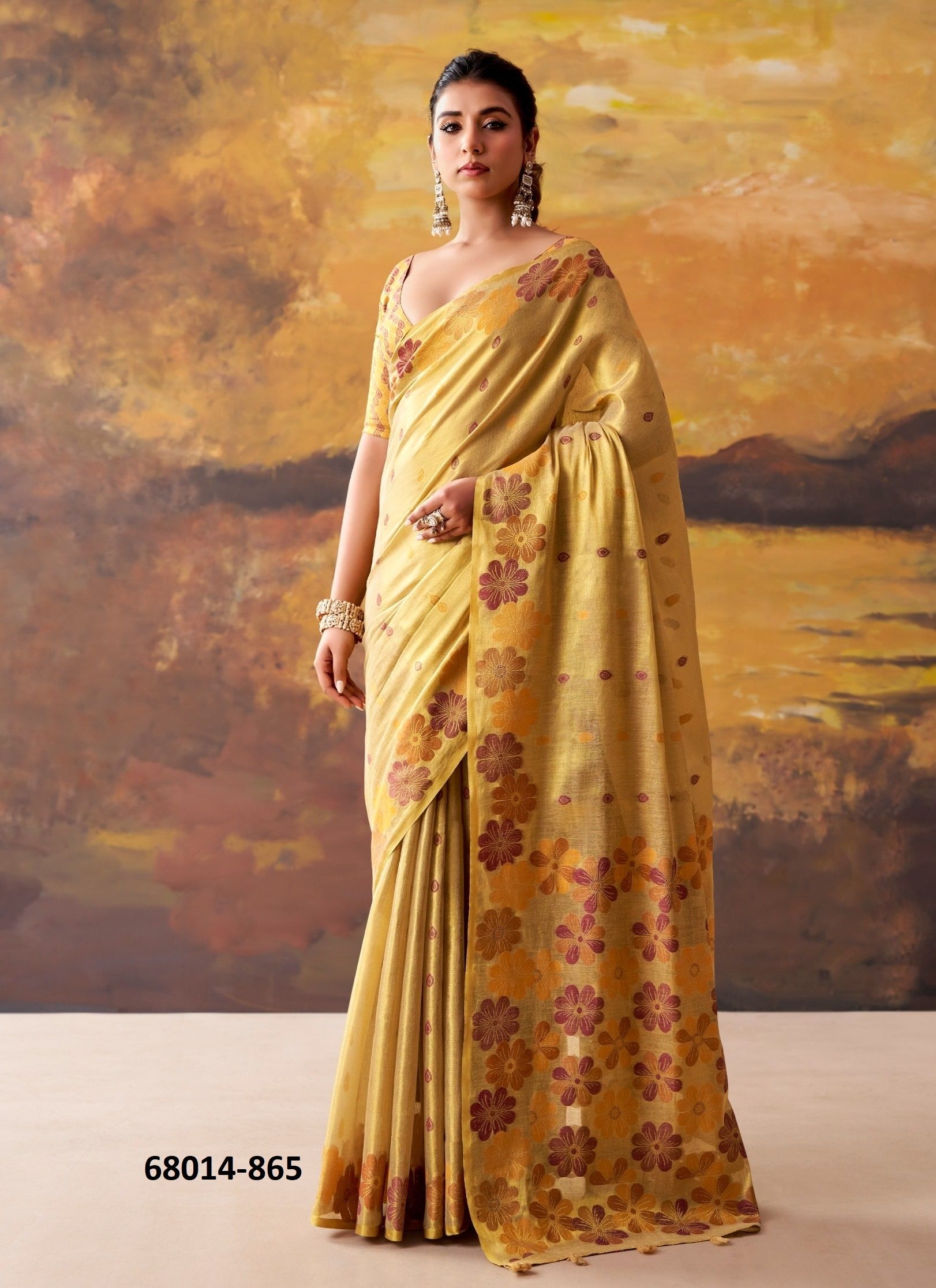 BLOOMING DALE - Catalog # 68014 (Set of 6 Sarees) BLOOMING DALE - Catalog # 68014 (Set of 6 Sarees)