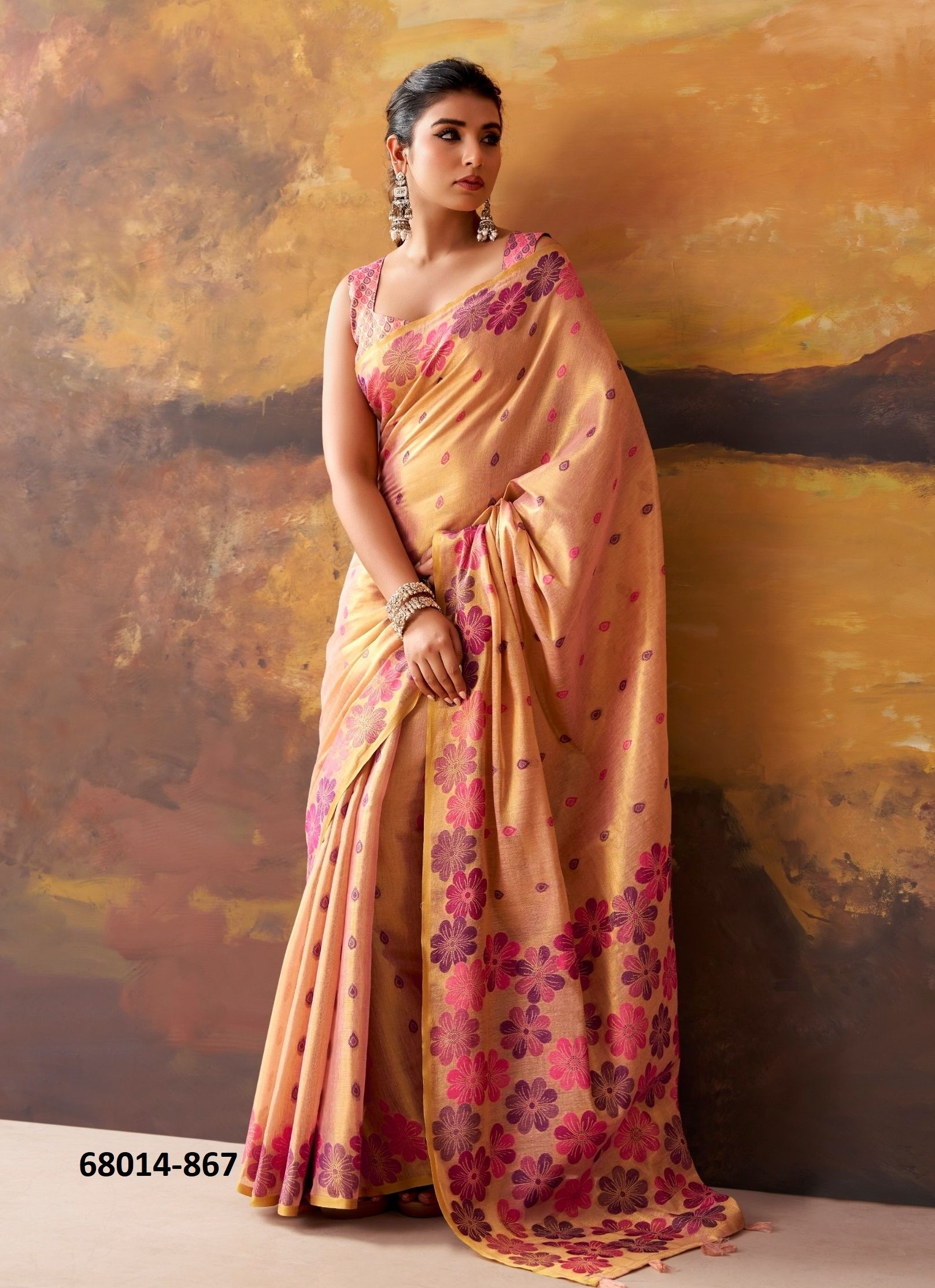 BLOOMING DALE - Catalog # 68014 (Set of 6 Sarees) BLOOMING DALE - Catalog # 68014 (Set of 6 Sarees)