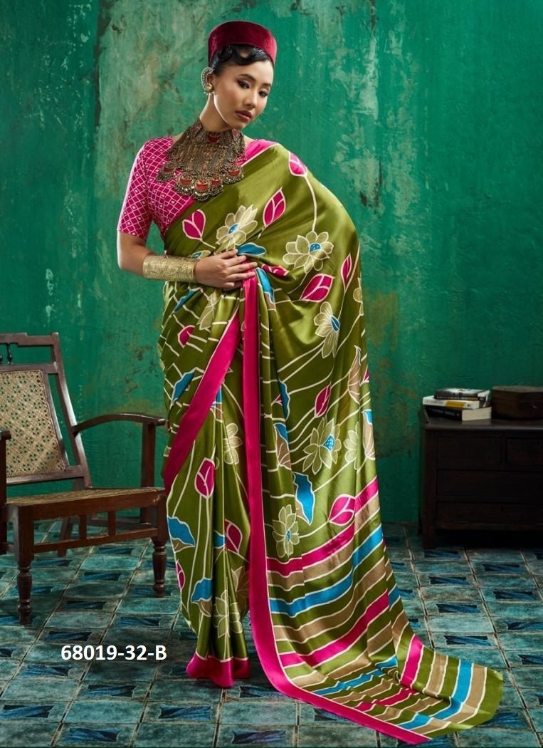 ANJANA AJRAKH - Catalog # 68019 (Set of 6 Sarees) ANJANA AJRAKH - Catalog # 68019 (Set of 6 Sarees)