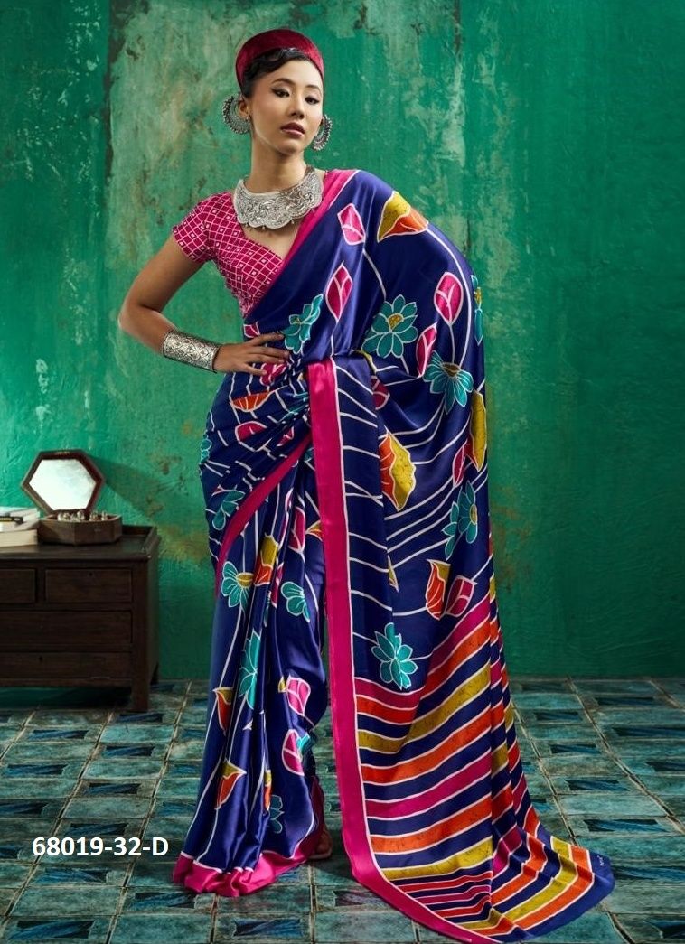 ANJANA AJRAKH - Catalog # 68019 (Set of 6 Sarees) ANJANA AJRAKH - Catalog # 68019 (Set of 6 Sarees)