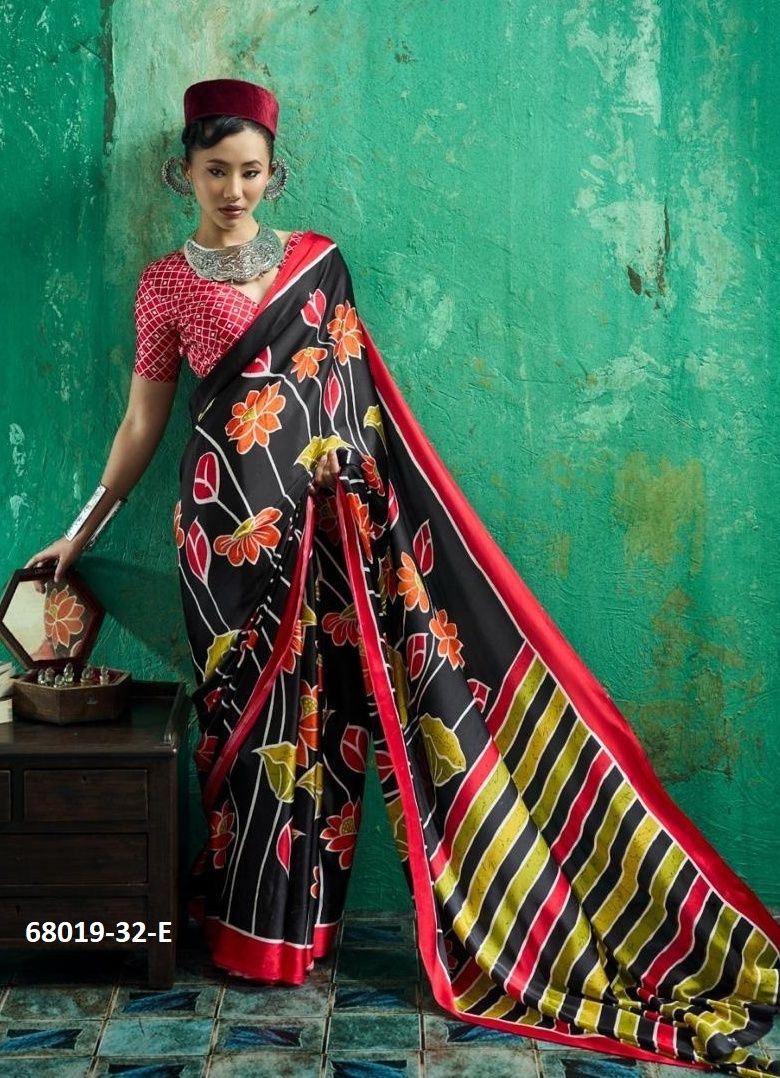 ANJANA AJRAKH - Catalog # 68019 (Set of 6 Sarees) ANJANA AJRAKH - Catalog # 68019 (Set of 6 Sarees)