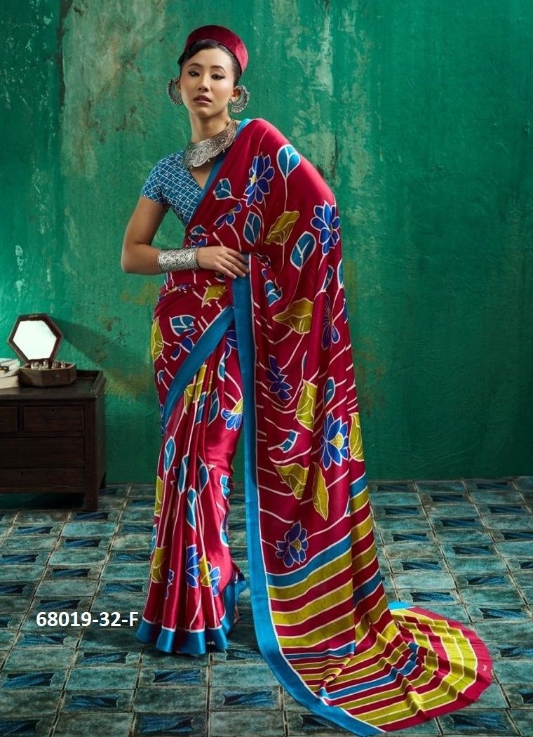 ANJANA AJRAKH - Catalog # 68019 (Set of 6 Sarees) ANJANA AJRAKH - Catalog # 68019 (Set of 6 Sarees)