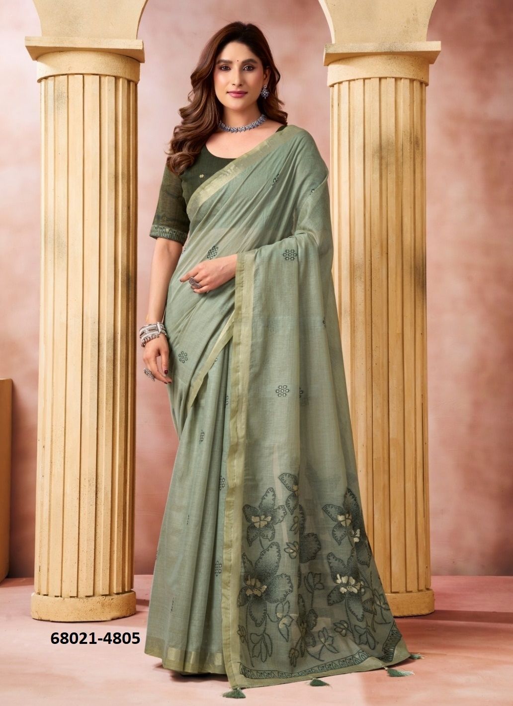 ANJANA - Catalog # 68021 (Set of 6 Sarees) ANJANA - Catalog # 68021 (Set of 6 Sarees)