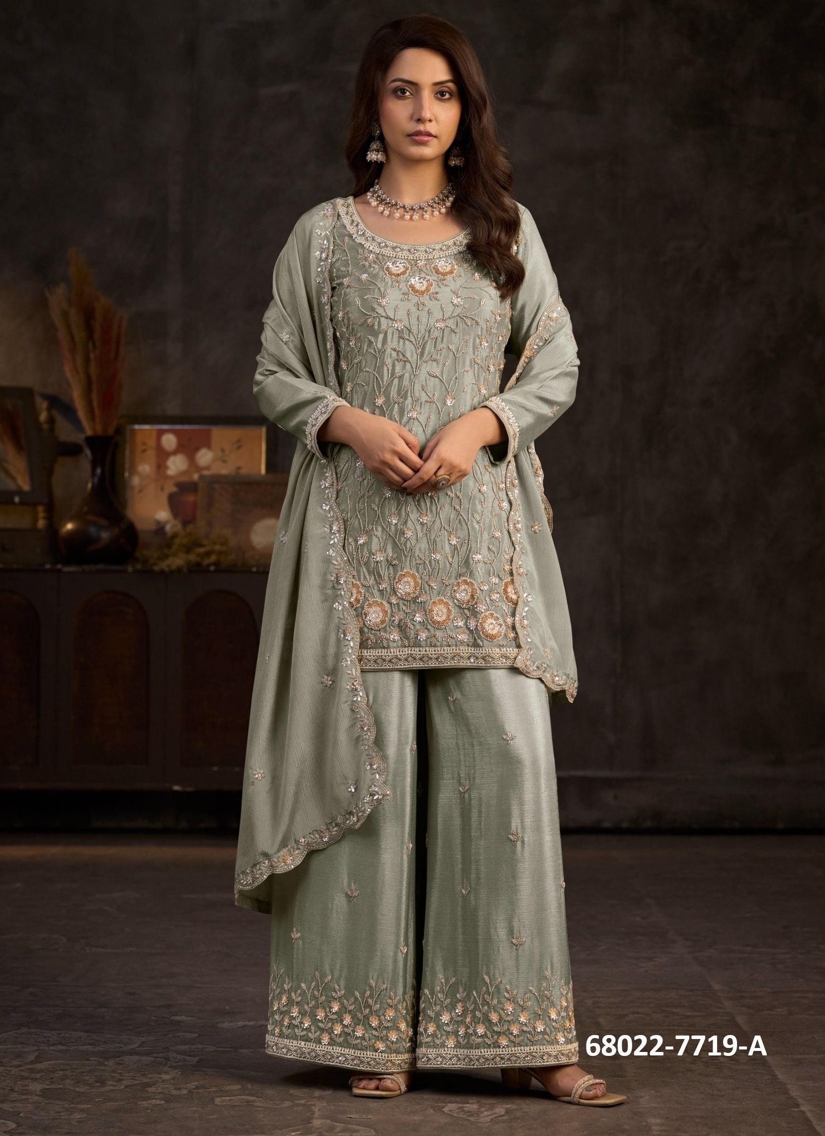 AAYKA - Catalog # 68022 (Set of 3 Readymade Salwar Suits) AAYKA - Catalog # 68022 (Set of 3 Readymade Salwar Suits)