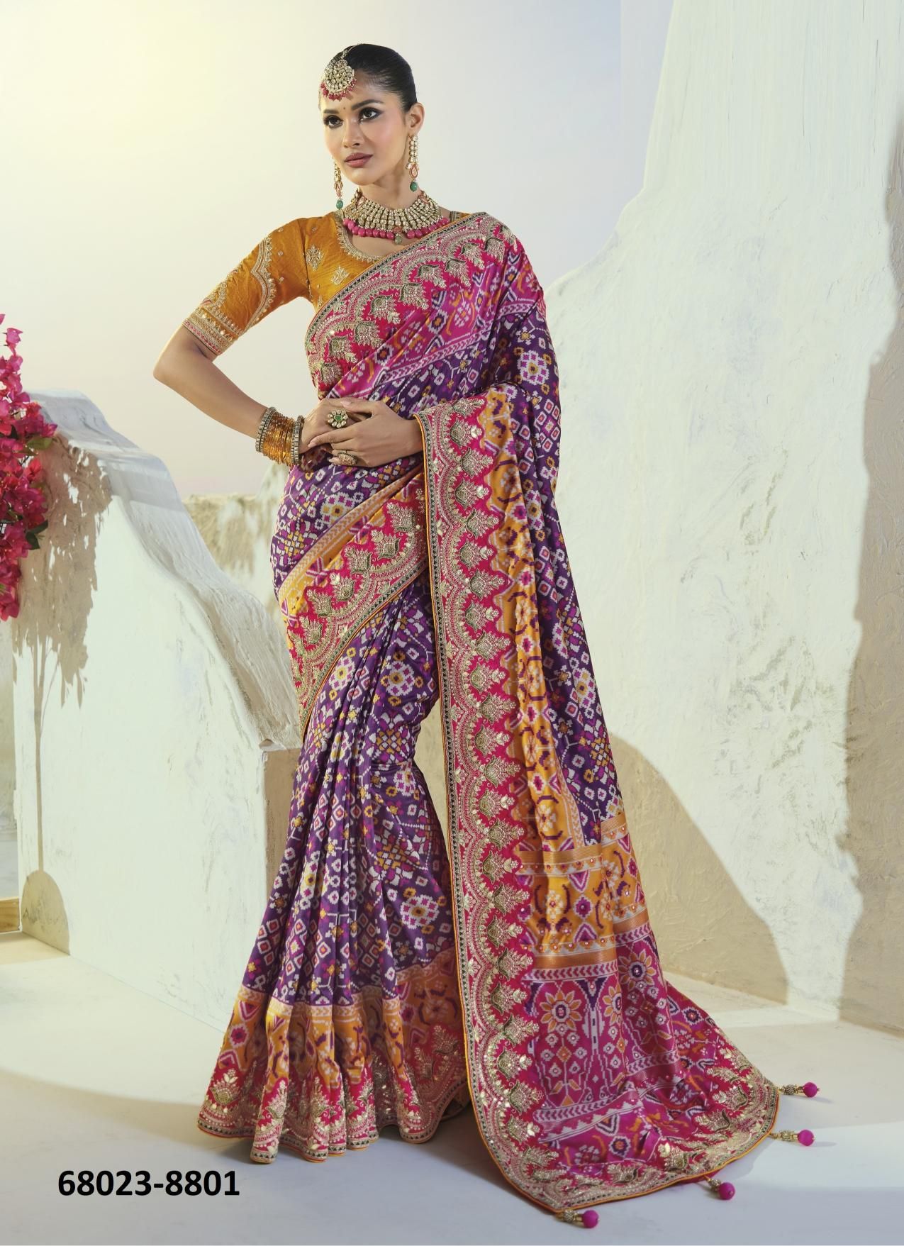PATOLA HERITAGE - Catalog # 68023 (Set of 12 Sarees) PATOLA HERITAGE - Catalog # 68023 (Set of 12 Sarees)