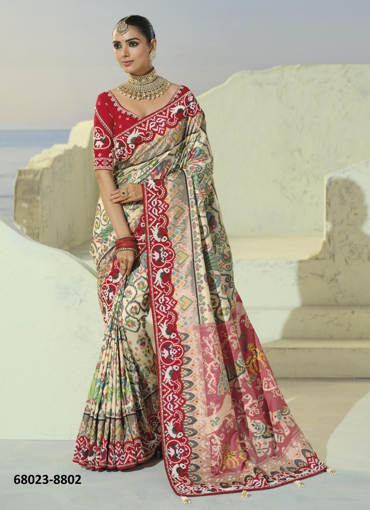 PATOLA HERITAGE - Catalog # 68023 (Set of 12 Sarees) PATOLA HERITAGE - Catalog # 68023 (Set of 12 Sarees)