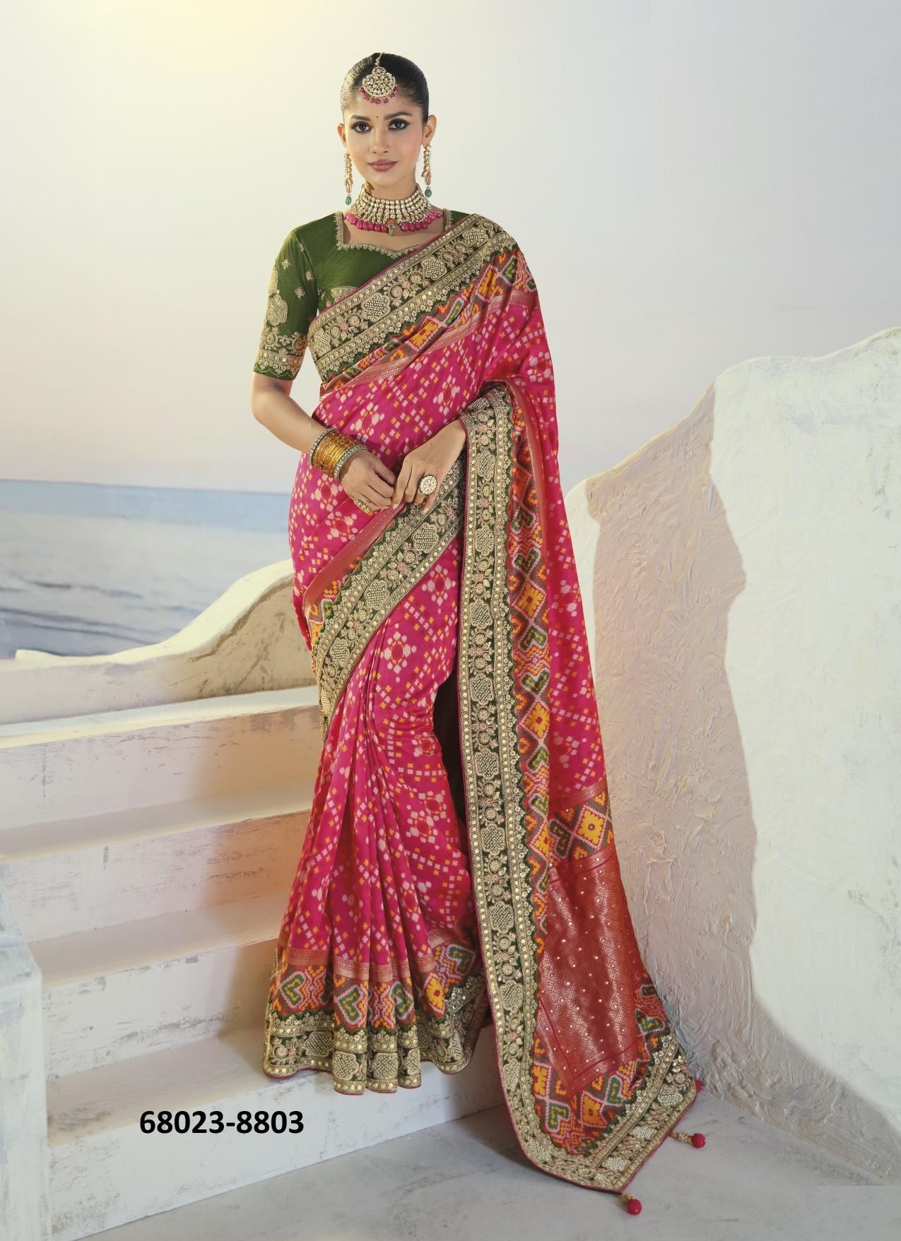 PATOLA HERITAGE - Catalog # 68023 (Set of 12 Sarees) PATOLA HERITAGE - Catalog # 68023 (Set of 12 Sarees)